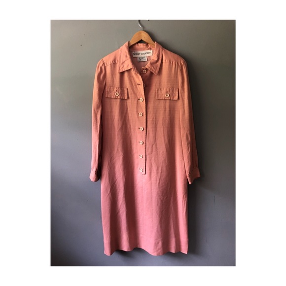Dresses & Skirts - Vintage Graces Robert Courtney Pink Linen Dress